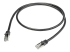 N6SPAT1MBK - Startech 1m CAT6 Ethernet Cable, 10 Gigabit Shielded Snagless RJ45 100W PoE Patch Cord, CAT 6 10GbE SFTP Network Cable w/Strain Relief, Black, Wiring is UL Certified/TIA - Right-angle