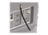 P568-000-LOCK - Eaton Tripp Lite Series HDMI Cable Lock Clamp Tie Screw for HDTVs Blu-Ray Installations - Left-angle
