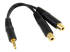 MUY1MFF - StarTech.com 6 in. 3.5mm Audio Splitter Cable - Left-angle