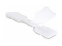 CABLE-TAG-HLWH - StarTech.com 3.5in (9cm) Cable Labels, 100 Pack White, Cable/Cord Tags (CABLE-TAG-HLWH) - Left-angle