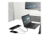 KITBXDOCKPUK - StarTech.com Conference Room Docking Station with Power/Charging; Table Connectivity AV Box, Universal USB-C Laptop Dock, 60W PD, 4K HDMI, USB Hub, Audio, 1x AC Outlet, 2xUSB Charge Ports - Left-angle