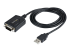 1P3FPC-USB-SERIAL - StarTech.com 3ft (1m) USB to Serial Cable with COM Port Retention, DB9 Male RS232 to USB Converter, Straight Through USB to Serial Adapter for PLC/Printer/Scanner - Right-angle
