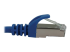 N262-S05-BL - Eaton Tripp Lite Series Cat6a 10G Snagless Shielded Slim STP Ethernet Cable (RJ45 M/M), PoE, Blue, 5 ft. (1.5 m) - Close up