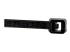 CBMZT4B - Startech 4"(10cm) Cable Ties, 1/16"(2mm) wide, 7/8"(22mm) Bundle Diameter, 18lb(8kg) Tensile Strength, Nylon Self Locking Zip Ties with Curved Tip, 94V-2/UL Listed, 100 Pack, Black - Close up
