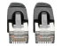 N262-015-BK - Eaton Tripp Lite Series Cat6a 10G Snagless Shielded STP Ethernet Cable (RJ45 M/M), PoE, Black, 15 ft. (4.57 m) - Close up