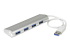 ST43004UA - StarTech.com 4 Port Portable USB 3.0 Hub with Built-in Cable - Left-angle