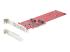 DUAL-M2-PCIE-CARD-B - StarTech.com Dual M.2 PCIe SSD Adapter Card, x8 / x16 Dual NVMe or AHCI M.2 SSD to PCI Express 4.0, Up to 7.8GBps/Drive, For 2242/2260/2280/22110mm PCIe M-Key M2 SSDs, Bifurcation Required - Left-angle