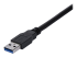 USB3SEXT1MBK - StarTech.com 1m Black SuperSpeed USB 3.0 Extension Cable A to A - Close up
