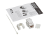 N238-001-WH-6A - Eaton Tripp Lite Series Cat6a 110-Style Punchdown RJ45 Keystone Jack, White, TAA - Front