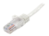 45PAT1MWH - StarTech.com 1m White Cat5e / Cat 5 Snagless Patch Cable - Close up
