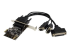PEX2S1P553B - StarTech.com 2S1P PCI Express Serial Parallel Combo Card with Breakout Cable - Right-angle