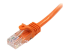 45PAT50CMOR - StarTech.com 0.5m Orange Cat5e / Cat 5 Snagless Ethernet Patch Cable 0.5 m - Close up