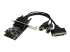 PEX2S1P553B - StarTech.com 2S1P PCI Express Serial Parallel Combo Card with Breakout Cable - Top