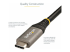 USB31CCV50CM - StarTech.com 20" (50cm) USB C Cable 10Gbps, USB 3.1/3.2 Gen 2 Type-C Cable, 100W (5A) Power Delivery Charging, DP Alt Mode, USB-C to C Cord, For USB-C Laptop, Phone, Device, Charge/Sync - Close up