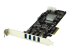 PEXUSB3S42V - StarTech.com 4-Port USB 3.0 PCI Express Card Adapter - Left-angle