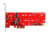 PEX2M2 - Startech 2x M.2 SATA SSD Controller Card - Front