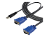SVECONUS15 - StarTech.com 15 ft 2-in-1 Ultra Thin USB KVM Cable - Right-angle