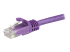N6PATC15MPL - StarTech.com 15m CAT6 Ethernet Cable, 10 Gigabit Snagless RJ45 650MHz 100W PoE Patch Cord, CAT 6 10GbE UTP Network Cable w/Strain Relief, Purple, Fluke Tested/Wiring is UL Certified/TIA - Close up