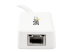 USB31000SPTW - StarTech.com USB 3.0 to Gigabit Ethernet Adapter NIC w/ USB Port (White) - Left side