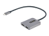MST14CD122HD - StarTech.com USB-C to Dual HDMI MST HUB, Dual HDMI 4K 60Hz, USB Type C Multi Monitor Adapter for Laptop w/ 1ft (30cm) cable, DP 1.4 Multi-Stream Transport Hub, USB Type C to 2x HDMI Ports - Right-angle