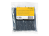 CBMZT4B - Startech 4"(10cm) Cable Ties, 1/16"(2mm) wide, 7/8"(22mm) Bundle Diameter, 18lb(8kg) Tensile Strength, Nylon Self Locking Zip Ties with Curved Tip, 94V-2/UL Listed, 100 Pack, Black - Front