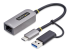 C21GA-USB-ETHERNET - Startech USB-C to Ethernet Adapter w/USB-A Adapter, Realtek RTL8153B - Left-angle