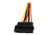 PYO2LSATA - StarTech 6in Latching SATA Power Y Splitter Cable Adapter - Close up
