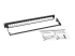 N254-024-6A - Eaton Tripp Lite Series 24-Port Cat6a Patch Panel Feedthrough Rackmount RJ45 Ethernet 1U - Front
