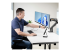 H2M1AS2-MONITOR-ARM - StarTech.com Desk Mount Dual Monitor Arm w/ Crossbar, Up To 27" Displays - Right-angle