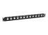 N062-012-KJ - Eaton Tripp Lite Series 12-Port 1U Rack-Mount Unshielded Blank Keystone/Multimedia Patch Panel, RJ45 Ethernet, USB, HDMI, Cat5e/6 - Left-angle