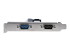 PCI2S5502 - StarTech.com 2-Port PCI RS232 Serial Adapter Card, PCI Serial Port Expansion Controller Card, PCI to Dual Serial DB9 Card, Standard (Installed) & Low Profile Brackets, Windows/Linux - Left side