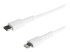 RUSBCLTMM2MW - StarTech.com 6 ft(2m) Durable White USB-C to Lightning Cable, Heavy Duty Rugged Aramid Fiber USB Type A to Lightning Charger/Sync Power Cord, Apple MFi Certified iPad/iPhone 12 Pro Max - Right-angle
