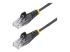 N6PAT200CMBKS - StarTech.com 2m Slim LSZH CAT6 Ethernet Cable, 10 Gigabit Snagless RJ45 100W PoE Patch Cord, CAT 6 10GbE UTP Network Cable w/Strain Relief, Black, Fluke Tested/ETL, Low Smoke Zero Halogen - Right-angle