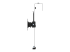 ARMCBCLB - StarTech.com Cubicle Monitor Mount, Cubicle Wall Single Monitor Hanger, Up to 34" VESA Mount Display, Height Adjustable Ergonomic Office Cubicle Hanging Flat Panel Hook & Clamp Bracket - Right side