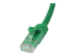 N6PATC50CMGN - StarTech.com 50cm CAT6 Ethernet Cable, 10 Gigabit Snagless RJ45 650MHz 100W PoE Patch Cord, CAT 6 10GbE UTP Network Cable w/Strain Relief, Green, Fluke Tested/Wiring is UL Certified/TIA - Close up