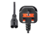 PXTNB2SUK6 - StarTech.com 6ft (1.8m) UK Laptop Power Cable, BS 1363 to C7, 2.5A 250V, 18AWG, Black, AC Notebook/Laptop Replacement Cord, Printer Cable, UK Laptop Charger Cord, BS 1363 to IEC60320 C7 - Front