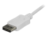 CDP2DPMM6W - StarTech.com 6ft/1.8m USB C to DisplayPort 1.2 Cable 4K 60Hz, USB-C to DisplayPort Adapter Cable HBR2, USB Type-C DP Alt Mode to DP Monitor Video Cable, Works with Thunderbolt 3, White - Close up