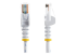 45PAT5MWH - StarTech.com 5m White Cat5e / Cat 5 Snagless Ethernet Patch Cable 5 m - Front