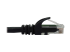 N261-001-BK - Eaton Tripp Lite Series Cat6a 10G Snagless Molded UTP Ethernet Cable (RJ45 M/M), PoE, Black, 1 ft. (0.3 m) - Close up