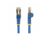 6ASPAT750CMBL - Startech 7.5m CAT6A Ethernet Cable, 10 Gigabit Shielded Snagless RJ45 100W PoE Patch Cord, CAT 6A 10GbE STP Network Cable w/Strain Relief, Blue, UL Certified Wiring/TIA - Front