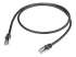 N6SPAT1MBK - StarTech.com 1m CAT6 Ethernet Cable, 10 Gigabit Shielded Snagless RJ45 100W PoE Patch Cord, CAT 6 10GbE SFTP Network Cable w/Strain Relief, Black, Fluke Tested/Wiring is UL Certified/TIA - Right-angle