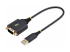 1P1FFC-USB-SERIAL - StarTech 1ft (30cm) USB to Serial Adapter Cable, COM Retention, RS232 - Right-angle