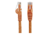 N6PATCH75OR - StarTech.com 75ft CAT6 Ethernet Cable, 10 Gigabit Snagless RJ45 650MHz 100W PoE Patch Cord, CAT 6 10GbE UTP Network Cable w/Strain Relief, Orange, Wiring is UL Certified/TIA - Front