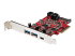 PEXUSB312A1C1H - StarTech.com 5-Port USB PCIe Card, 10Gbps USB 3.1 Gen 2 PCIe Card w/ 1x USB-C & 2x USB-A, 1x 2 Port IDC (Internal 5Gbps USB Header Expansion), USB C PCIe Card, PCI Express USB Controller - Right-angle