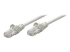 319768 - Intellinet Network Patch Cable, Cat5e, 3m, Grey, CCA, U/UTP, PVC, RJ45, Gold Plated Contacts, Snagless, Booted, Lifetime Warranty, Polybag - Right-angle