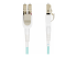 450FBLCLC5SW - StarTech.com 5m (15ft) LC to LC (UPC) OM4 Switchable Fiber Optic Cable 50/125µm, 100G Networks, Toolless Polarity Switching, Low Insertion Loss - Multi-angle