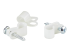 CBMSDCC2 - StarTech.com 100 Pack Screw Mount Cable Clamps, Medium 6.35mm Bundle Cable Fastener/Holder, R-Type Single Reusable Nylon Clip, Screw Down Ethernet Cord Management Clamp, UL/94V-2 Rated TAA - Multi-angle