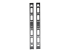 SRVRTBAR48 - Eaton Tripp Lite Series 48U Rack Enclosure Server Cabinet Vertical Cable Management Bars - Front