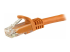 N6PATC7MOR - Startech 7m CAT6 Ethernet Cable, 10 Gigabit Snagless RJ45 650MHz 100W PoE Patch Cord, CAT 6 10GbE UTP Network Cable w/Strain Relief, Orange, Wiring is UL Certified/TIA - Close up