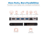 U442-DOCK5D-GY - Eaton Tripp Lite Series USB C Docking Station USB Hub 4k w/ HDMI, Gbe Gigabit Ethernet, SD Card Reader, PD Charging - Multi-angle